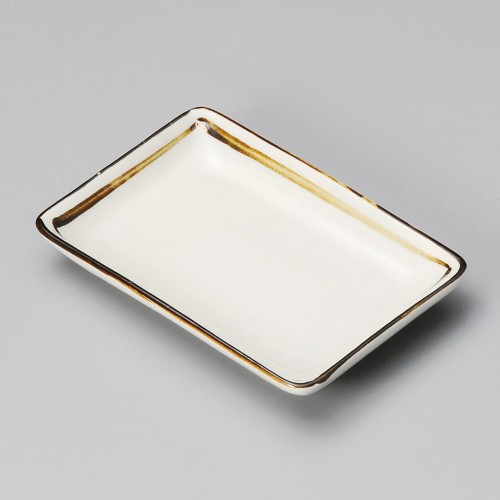 40707-191 錆一本線のり皿|業務用食器カタログ陶里30号