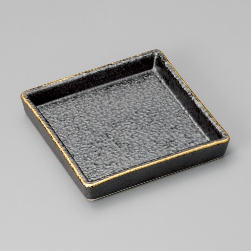 40812-641 いぶし金5.0正角皿|業務用食器カタログ陶里30号