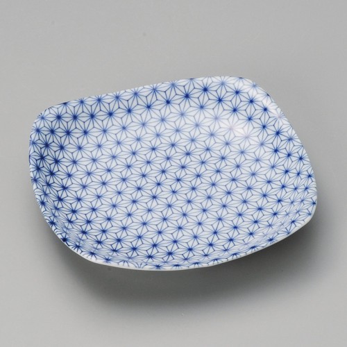 40919-461 麻の葉正角5.5皿|業務用食器カタログ陶里30号