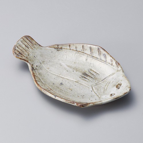 41002-141 お魚ひらめ 小皿|業務用食器カタログ陶里30号