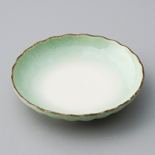 41861-131 小雪緑菊型4.0皿|業務用食器カタログ陶里30号