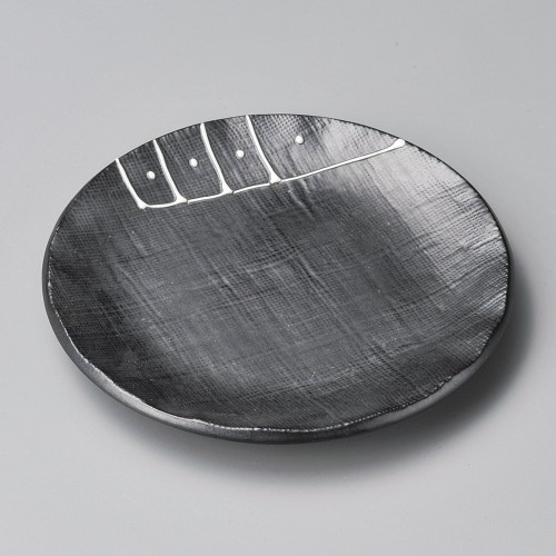41916-511 一珍黒釉5.0皿|業務用食器カタログ陶里30号