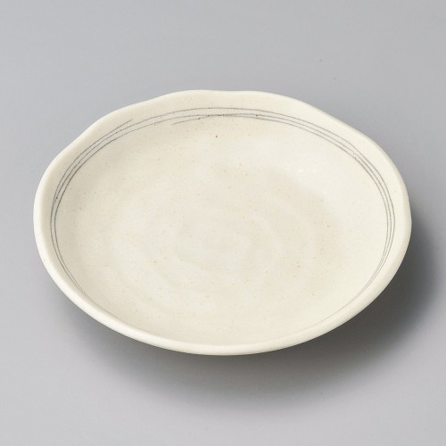 41942-671 粉引ライン4.0皿|業務用食器カタログ陶里30号