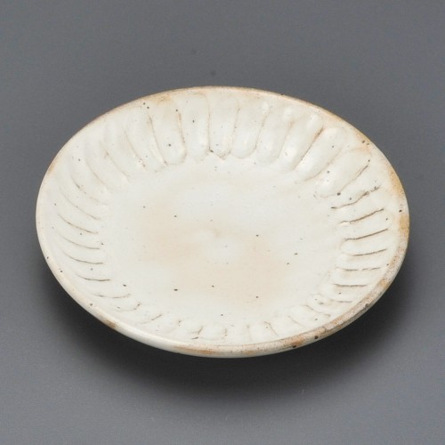 42220-361 粉引そぎ小皿|業務用食器カタログ陶里30号