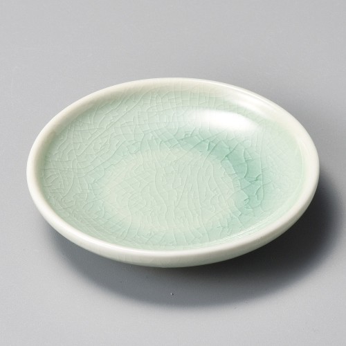 42237-121 ビードロ灰釉3.5丸皿|業務用食器カタログ陶里30号