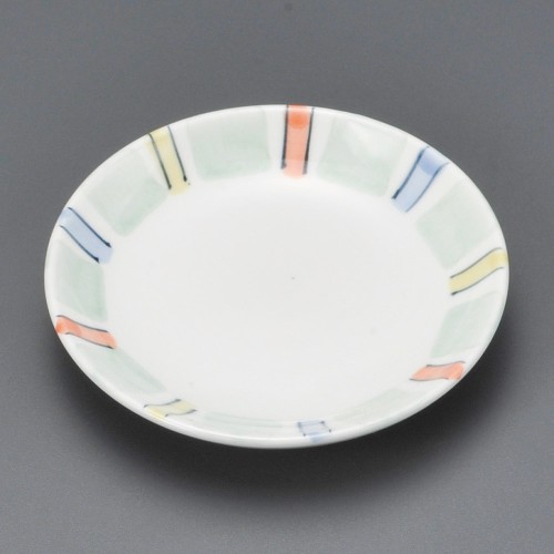 42306-461 グリンだみ十草 3.5丸皿|業務用食器カタログ陶里30号