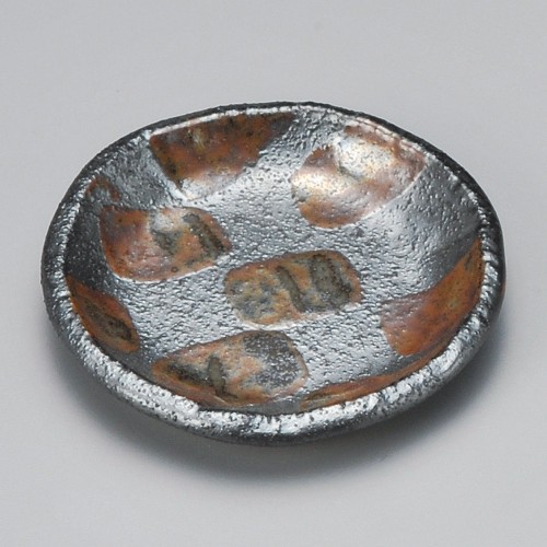 42633-191 黒結晶丸小皿|業務用食器カタログ陶里30号