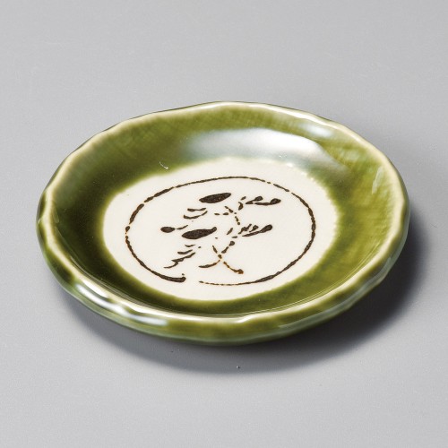 42638-321 土物オリベ小皿|業務用食器カタログ陶里30号