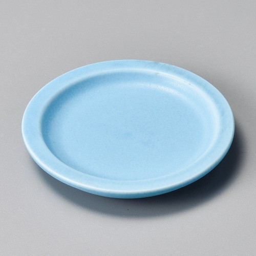 42706-081 スカイブルーリム小皿|業務用食器カタログ陶里30号