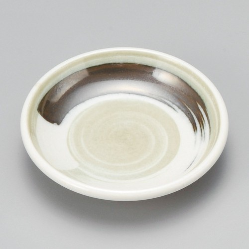 42743-521 緑吹二色刷毛玉渕2.8皿|業務用食器カタログ陶里30号