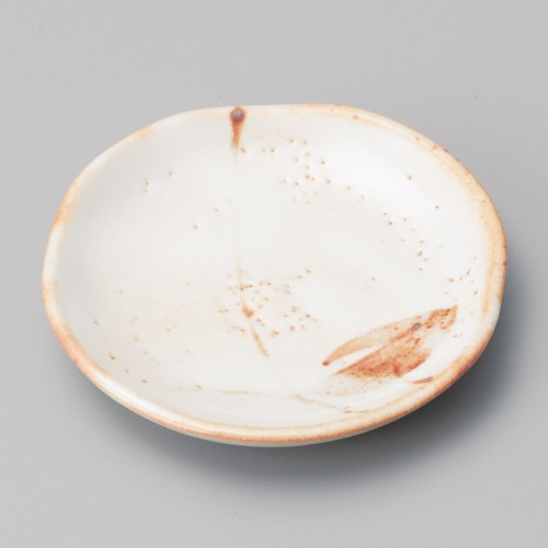 42810-571 白志野芦菊型3.0皿|業務用食器カタログ陶里30号