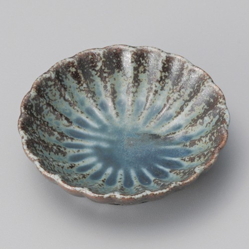 42815-141 釉楽菊小皿 青いらぼ|業務用食器カタログ陶里30号