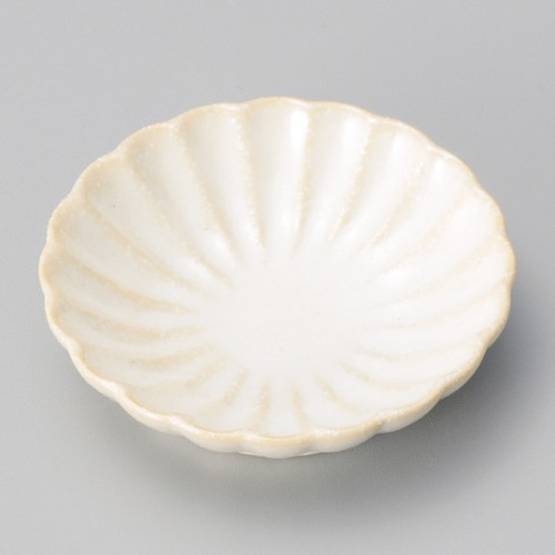 42818-141 釉楽菊小皿 きなり|業務用食器カタログ陶里30号