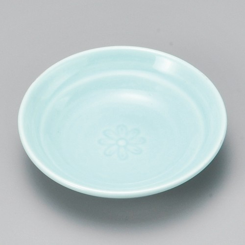 42829-291 ヒスイ菊紋丸小皿|業務用食器カタログ陶里30号