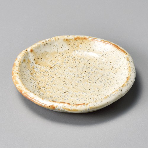 43013-151 茶粉引3.0丸皿|業務用食器カタログ陶里30号