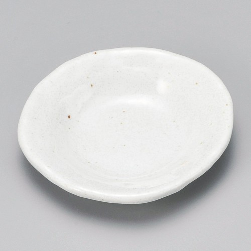 43201-671 さざなみ変形丸小皿白|業務用食器カタログ陶里30号