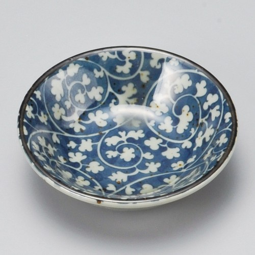 43213-491 益子唐草3寸深皿|業務用食器カタログ陶里30号