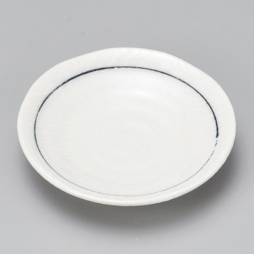 43341-531 粉引ハケメ3.0皿|業務用食器カタログ陶里30号