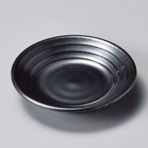 43435-031 黒うず2.5皿|業務用食器カタログ陶里30号