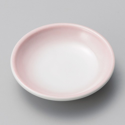 43440-491 ピンク吹き3.0玉渕皿|業務用食器カタログ陶里30号
