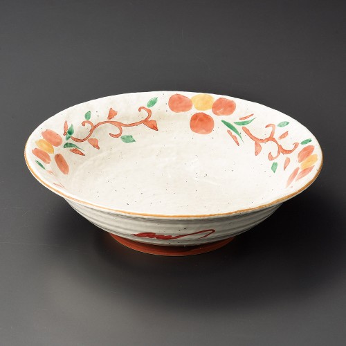 43916-181 唐草花リム尺丼|業務用食器カタログ陶里30号