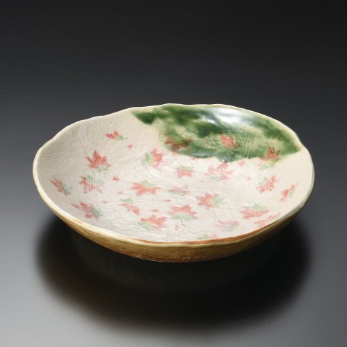 44611-601 織部春秋丸盛鉢|業務用食器カタログ陶里30号