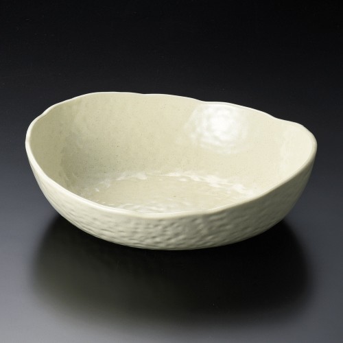 45014-671 粉引楕円大鉢|業務用食器カタログ陶里30号