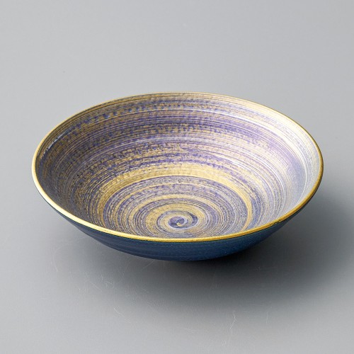 46302-401 青釉紫金彩5.5寸鉢|業務用食器カタログ陶里30号