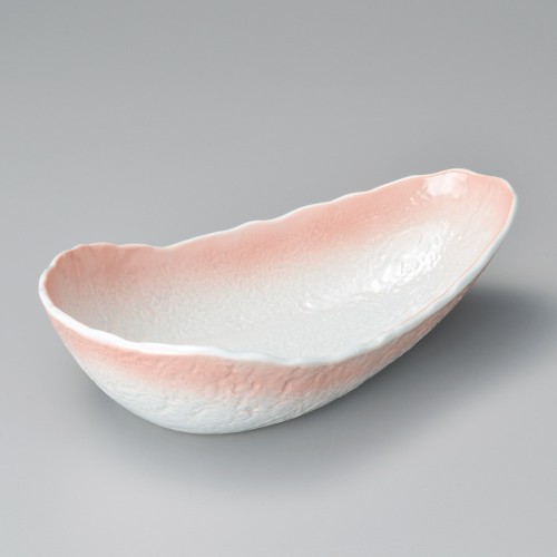 46417-051 ピンク吹クジラ鉢(大)|業務用食器カタログ陶里30号