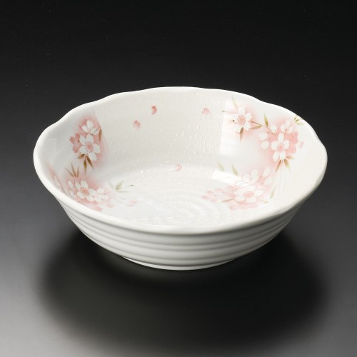 47444-021 間取桜7.0鉢|業務用食器カタログ陶里30号