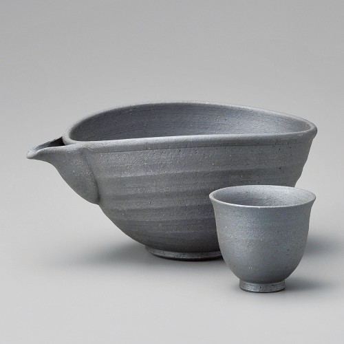 48039-431 黒焼締6.0注器|業務用食器カタログ陶里30号