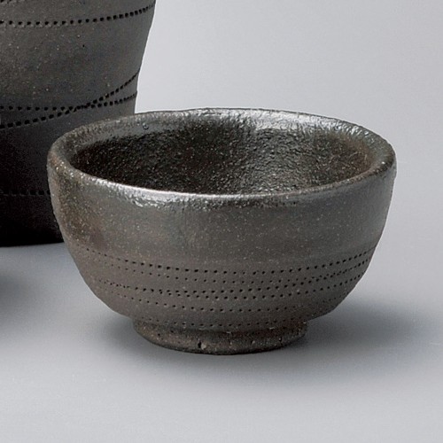 48114-331 南蛮黒釉ぐい呑|業務用食器カタログ陶里30号