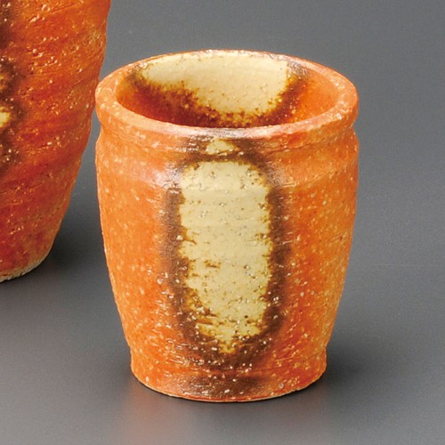 48235-601 伊賀火色冷酒盃|業務用食器カタログ陶里30号