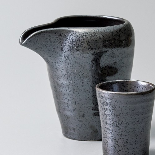 48337-581 黒水晶冷酒器(大)|業務用食器カタログ陶里30号