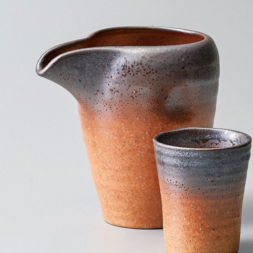 48340-581 伊賀錆冷酒器(大)|業務用食器カタログ陶里30号