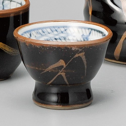 48613-181 天目金芦(土物)反ぐい呑|業務用食器カタログ陶里30号