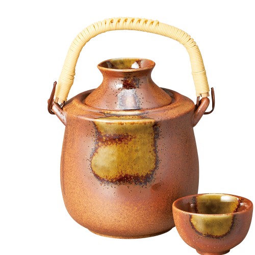 49502-201 織部信楽酒温器直火不可|業務用食器カタログ陶里30号