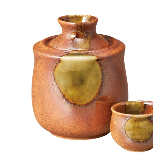 49511-201 織部信楽酒温器(小)直火不可|業務用食器カタログ陶里30号