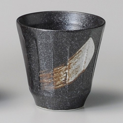 50821-051 黒刷毛けずりカップ|業務用食器カタログ陶里30号