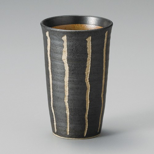 50902-461 彫十草(黒)フリーカップ(小)|業務用食器カタログ陶里30号