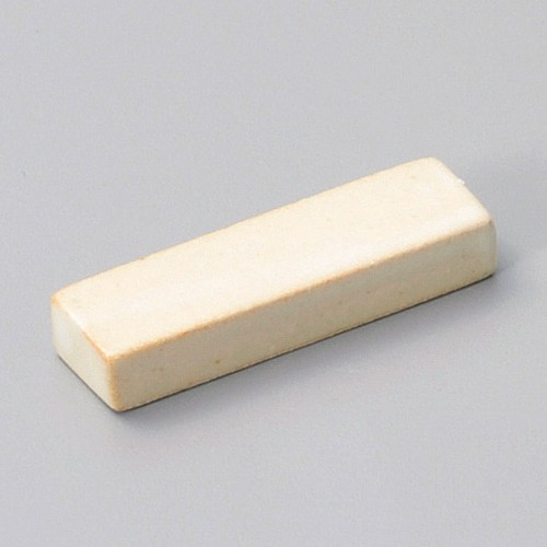51112-081 白マット長角箸置S|業務用食器カタログ陶里30号