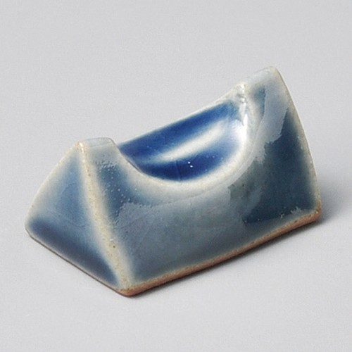 51115-331 三角藍釉箸置|業務用食器カタログ陶里30号