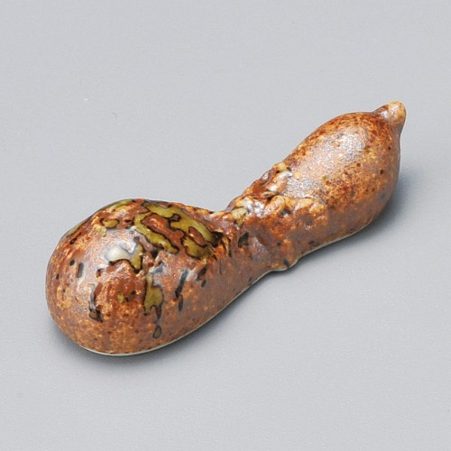51213-021 信楽織部流しひょうたん箸置|業務用食器カタログ陶里30号