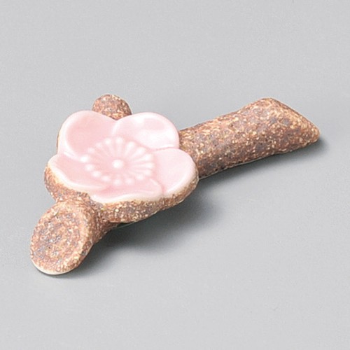 51232-401 箸置枝梅ピンク|業務用食器カタログ陶里30号