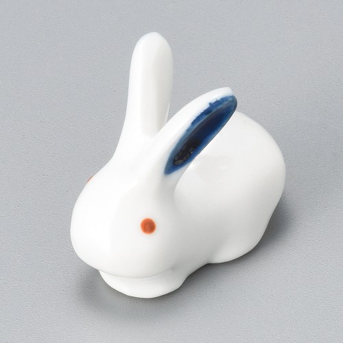 51325-291 ブルー耳ウサギ箸置|業務用食器カタログ陶里30号