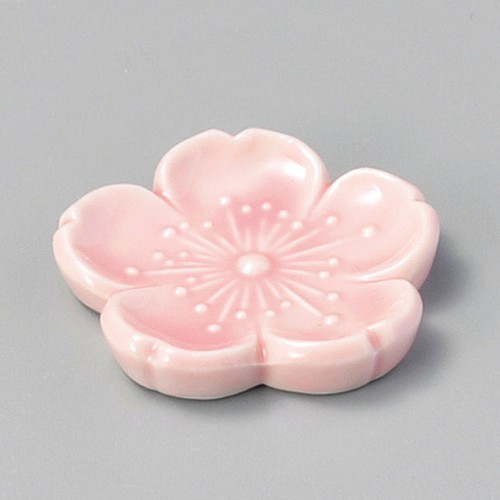 51555-401 新桜花ピンク箸置|業務用食器カタログ陶里30号
