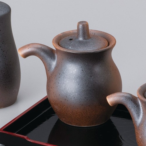 52047-12.601 黒信楽ひさご汁次(大)|業務用食器カタログ陶里30号