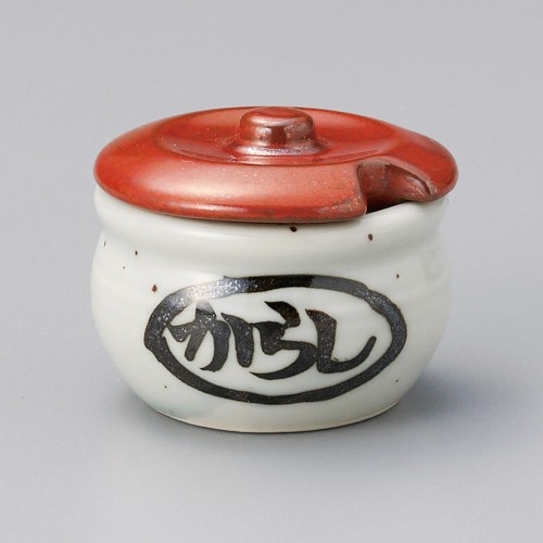 52716-581 蓋付辛子入|業務用食器カタログ陶里30号