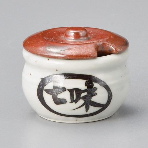 52721-10.581 蓋付七味入|業務用食器カタログ陶里30号