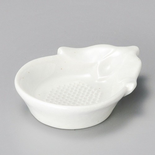 53825-201 なす(白)おろし皿|業務用食器カタログ陶里30号